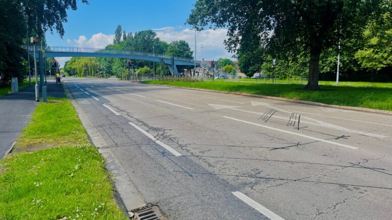 Boothferry road cycle lane