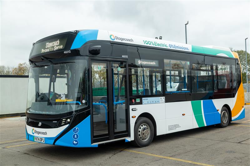 A Stagecoach electric bus already in operation in Scotland