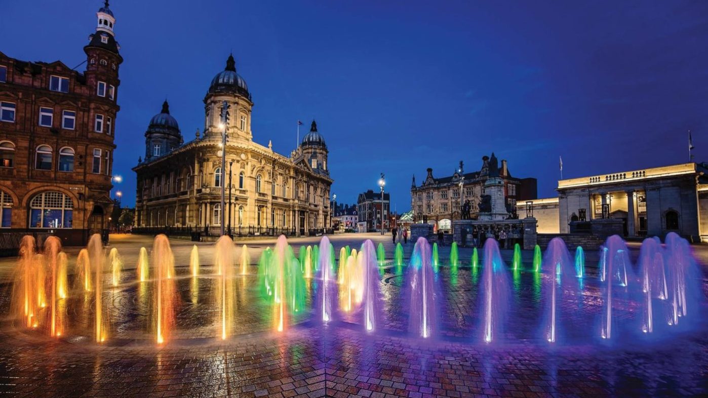 Hull City Centre at night