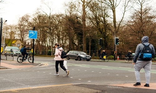 People walking
