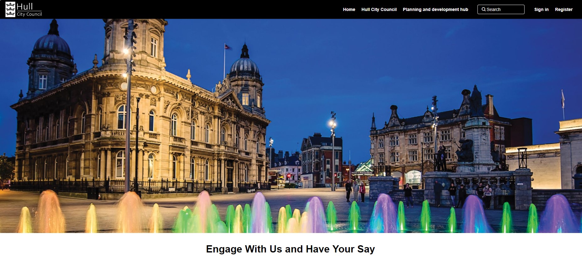 Hull City Council's Your Say website