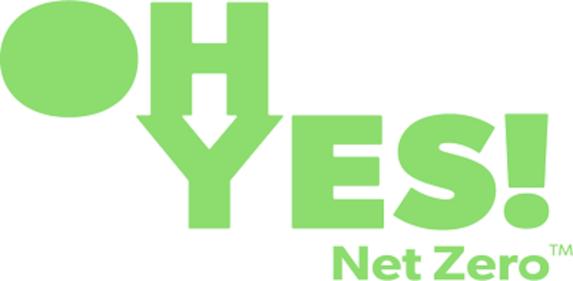 Oh yes logo net zero green